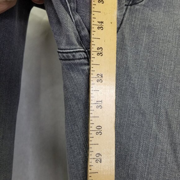 Helmut Lang Jeggings Sz 29 Skinny Jeans Gray Black Waistband Pull-On Stretch USA - Picture 9 of 12